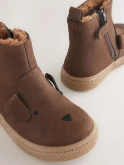 Hot Next Brown Chocolate Bear Chelsea Boots