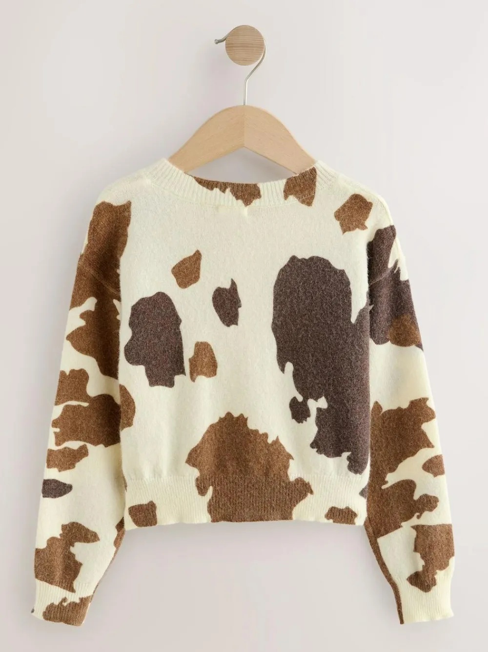 Sale Next Brown Cow Print Cardigan (3-16yrs)