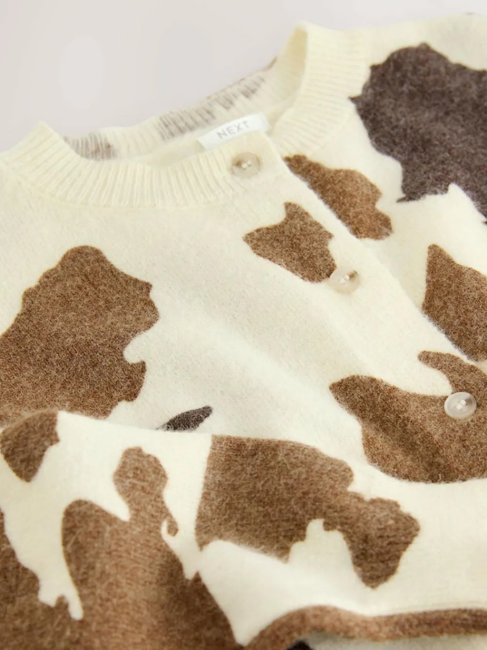 Sale Next Brown Cow Print Cardigan (3-16yrs)