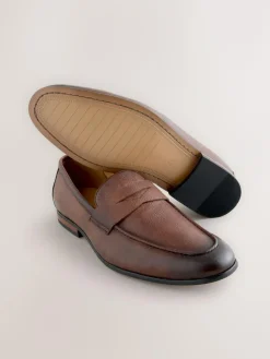 Next Embossed Leather Loafers^ Shoes