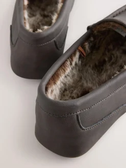 Next Faux Fur Lined Moccasin Slippers^ Slippers|Slippers