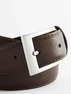 Hot Next Faux Leather Belt Brown