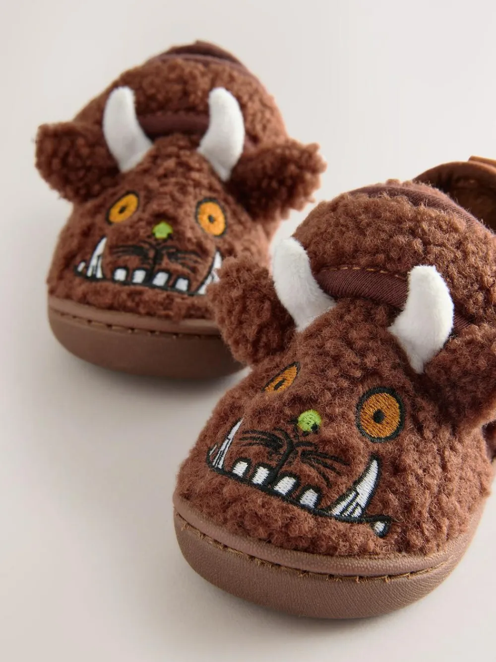 Best Next Brown Gruffalo Cupsole Slippers