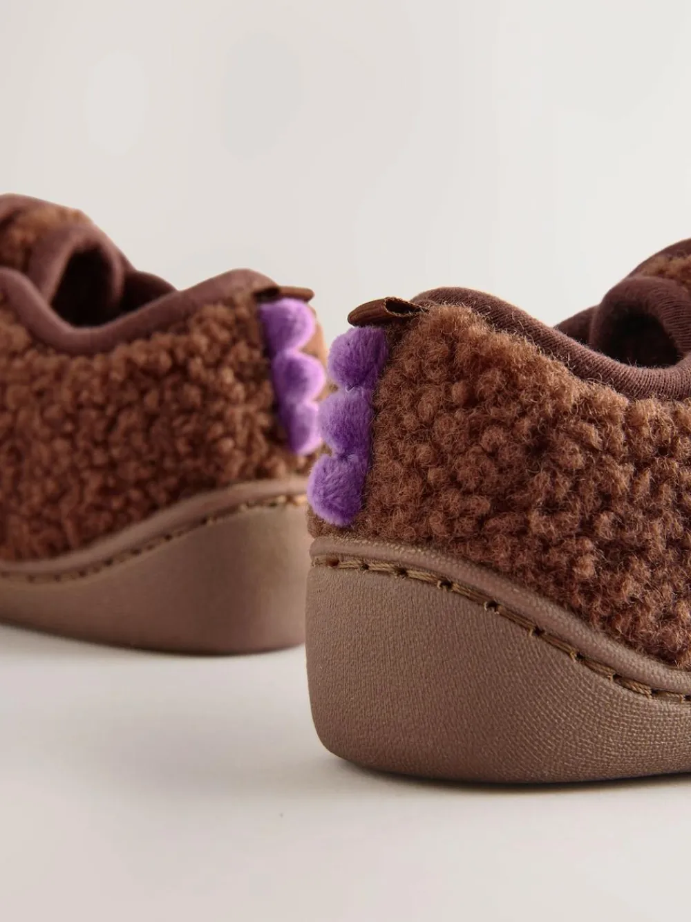 Best Next Brown Gruffalo Cupsole Slippers