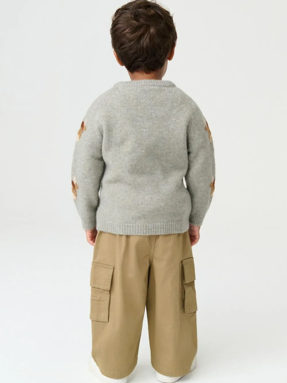Clearance Next Knitted Crew Neck Jumper (3mths-7yrs) Brown Hamish