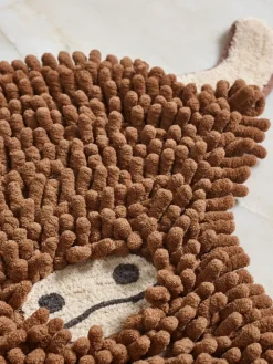 Best Next Brown Hamish Plush Bobble Shaped Bath Mat