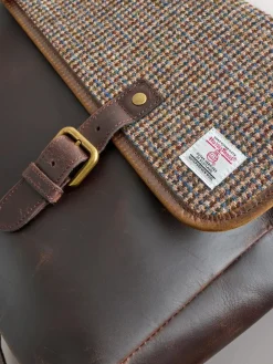Next Brown Harris Tweed Messenger^ Bags