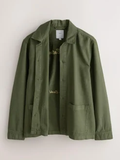 Next Brown Hem Pocket Shacket^ Coats & Jackets|Coats & Jackets