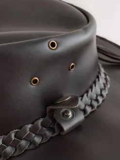 Sale Next Brown Leather Cowboy Hat