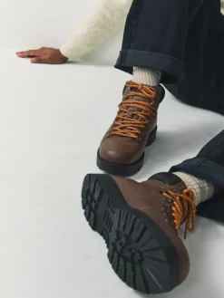 Next Brown Leather Hiker Style Boots^ Boots|Boots