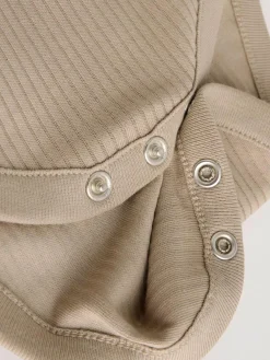 Next Brown Long Sleeve Baby Bodysuits 5 Pack^BOY Multipacks|Bodysuits & Vests