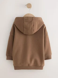 Sale Next Long Sleeve Soft Touch Hoodie (3mths-7yrs) Brown