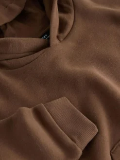 Sale Next Long Sleeve Soft Touch Hoodie (3mths-7yrs) Brown