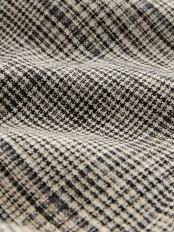 Discount Next Brown N.Premium Check Linen Rich Single Breasted Blazer