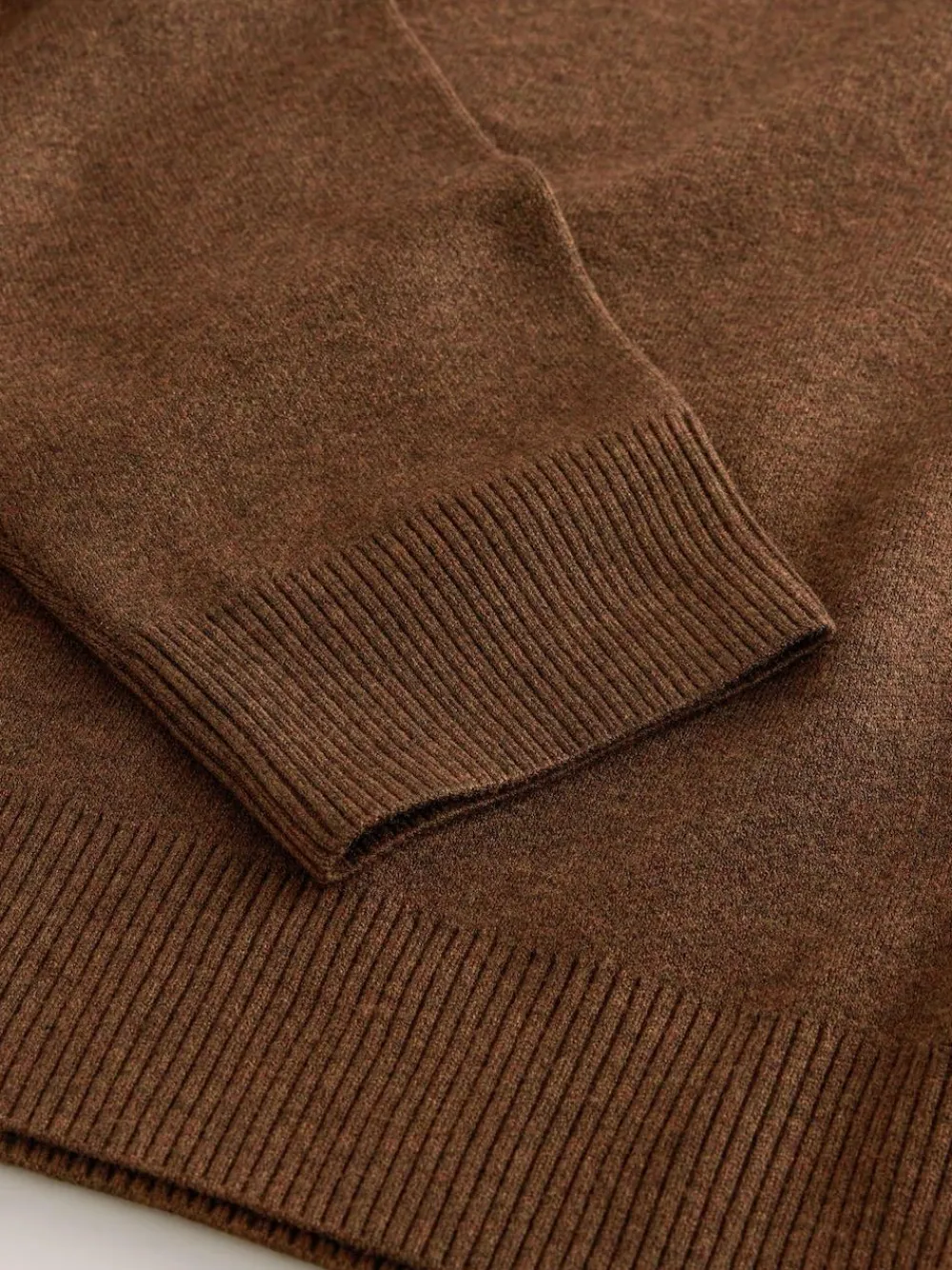 Next Brown N.Premium Mid-Weight Bushwick Graphic Zip Neck Jumper^ Loungewear