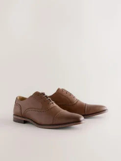 Discount Next Oxford Toe Cap Shoes Brown