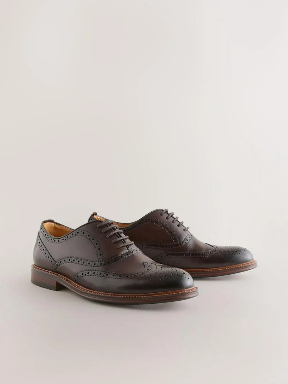 Next Oxford Wingcap Leather Shoes^ Shoes