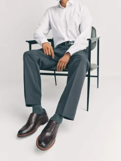 Next Oxford Wingcap Leather Shoes^ Shoes