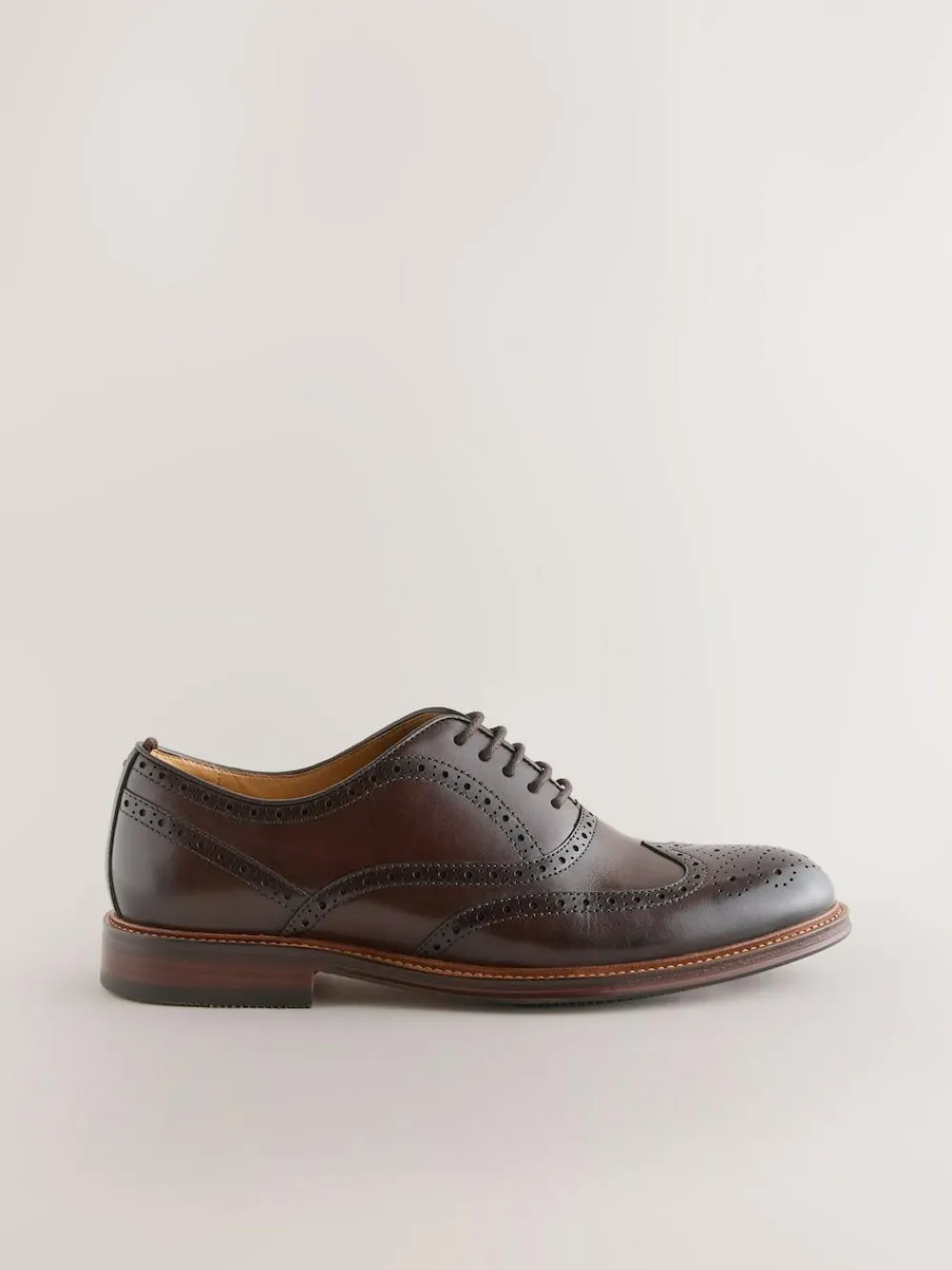 Next Oxford Wingcap Leather Shoes^ Shoes