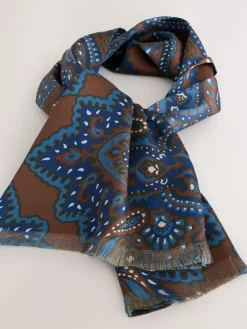 Clearance Next Printed Scarf Brown