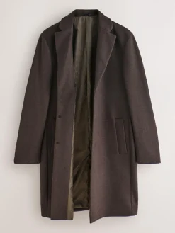 Next Regular Fit Epsom Overcoat with Wool^ Coats & Jackets|Coats & Jackets