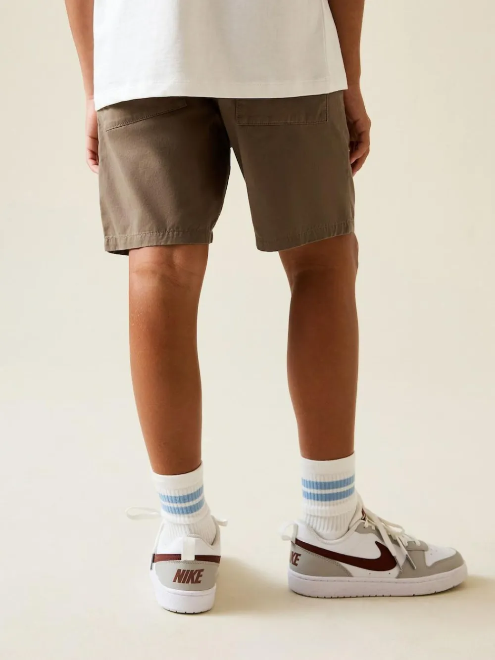 Next Brown Regular Fit Shorts (3-16yrs)