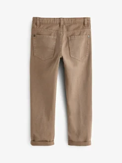 Next Brown Regular Fit Stretch Jeans (3-17yrs)^BOY Jeans|Jeans