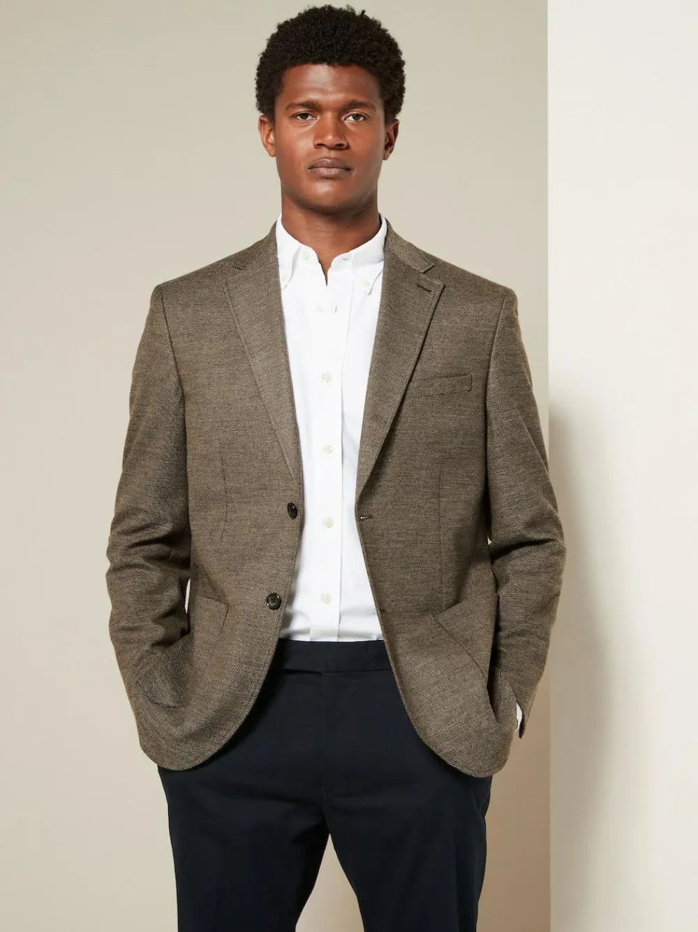 Next Regular Fit Textured Smart Blazer^ Coats & Jackets|Coats & Jackets