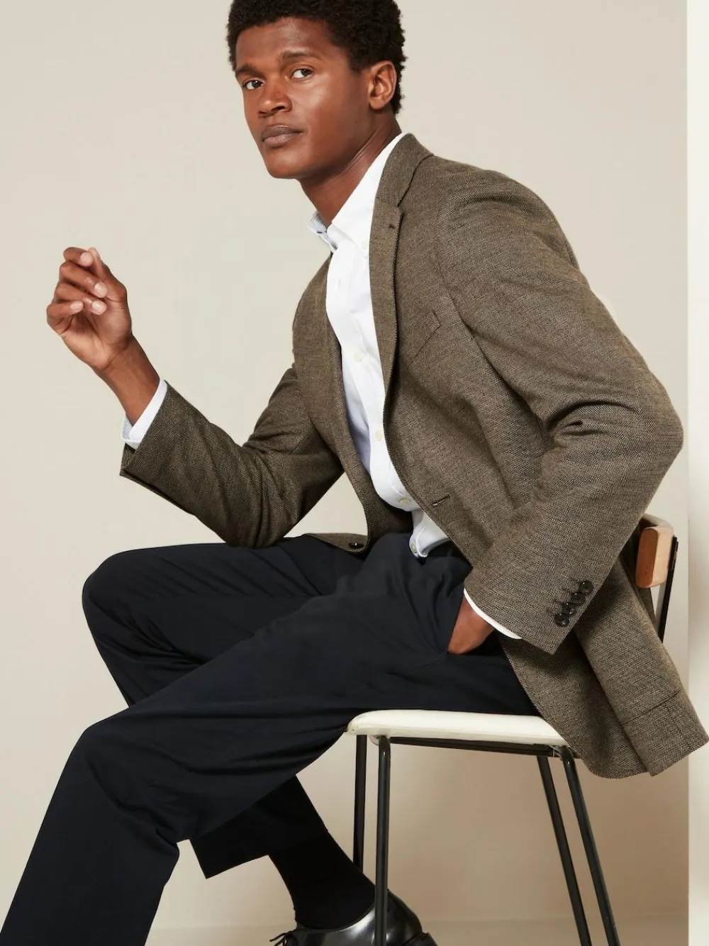 Next Regular Fit Textured Smart Blazer^ Coats & Jackets|Coats & Jackets