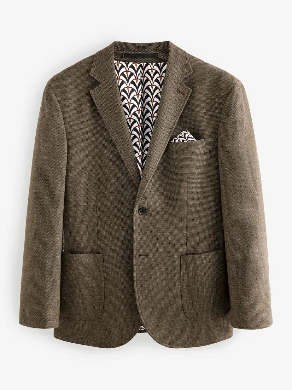 Next Regular Fit Textured Smart Blazer^ Coats & Jackets|Coats & Jackets