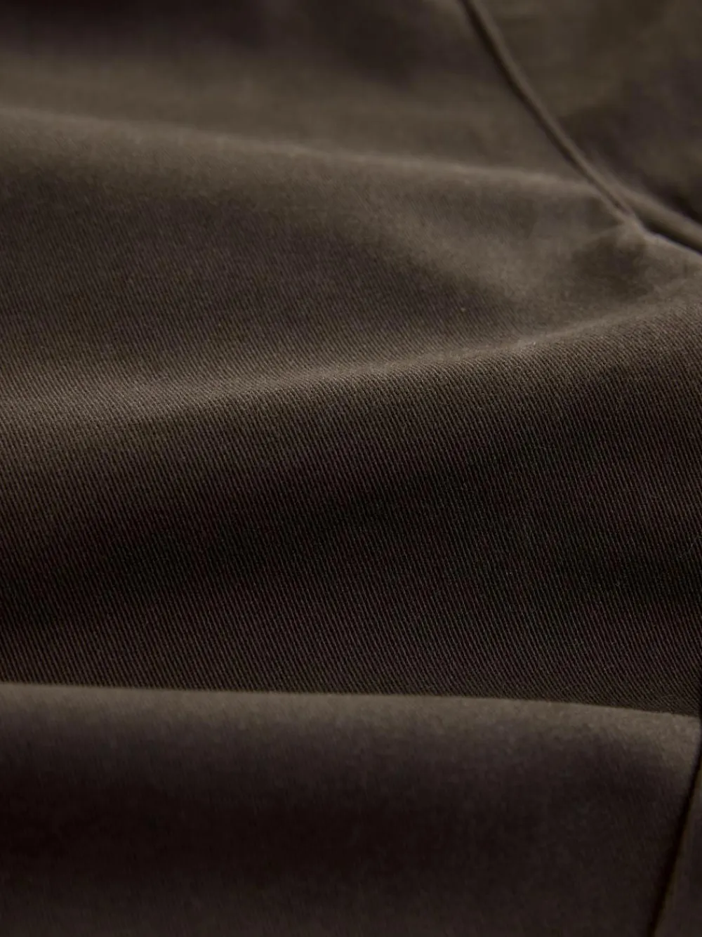 Discount Next Regular Tapered Fit Single Pleated Stretch Chinos Trousers Brown