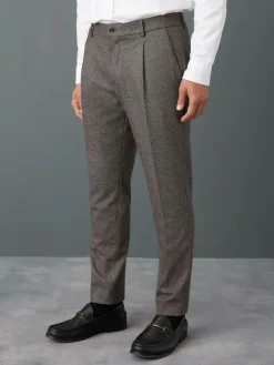 Next Slim Fit Smart Elasticated Back Textured Trousers with Stretch^ Pants & Chinos