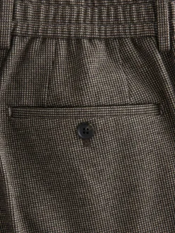 Next Slim Fit Smart Elasticated Back Textured Trousers with Stretch^ Pants & Chinos