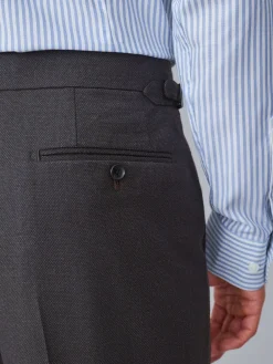 Next Brown Slim Fit Wool Blend Suit Trousers^ Occasionwear|Pants & Chinos