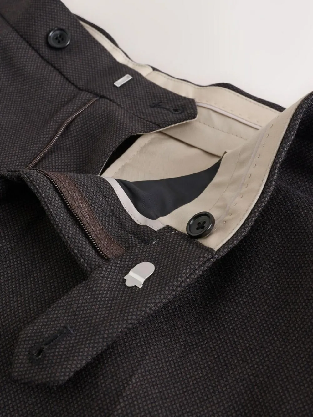 Next Brown Slim Fit Wool Blend Suit Trousers^ Occasionwear|Pants & Chinos