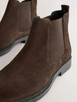 Next Brown Smart Suede Chelsea Boots^ Boots|Boots