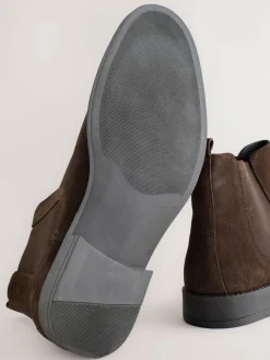 Next Brown Smart Suede Chelsea Boots^ Boots|Boots