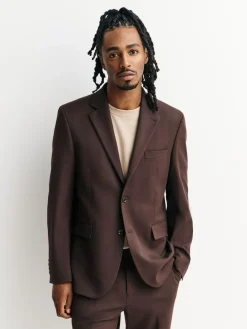 Next Brown Tailored Fit Motionflex Stretch Suit Jacket^ Blazers & Formal Jackets