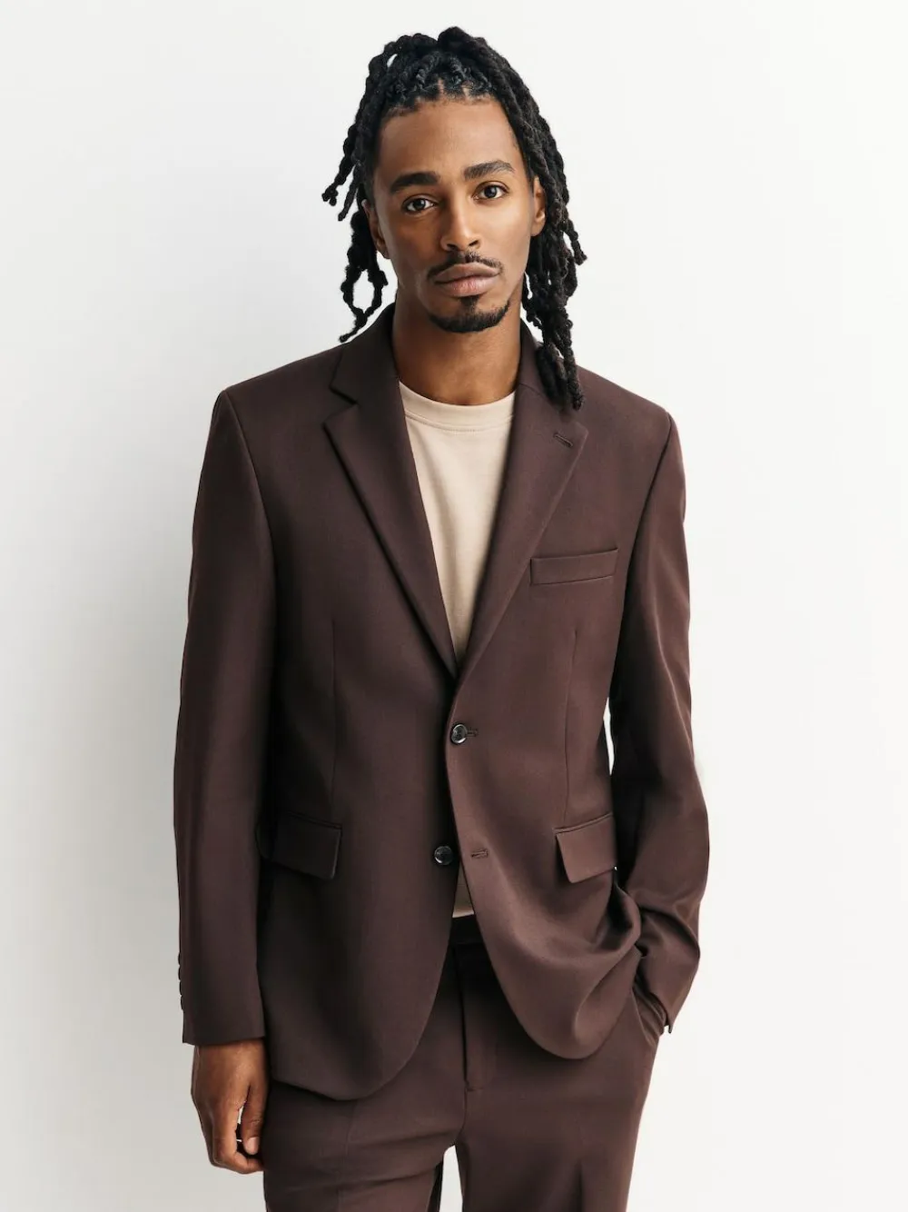 Next Brown Tailored Fit Motionflex Stretch Suit Jacket^ Blazers & Formal Jackets