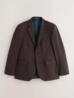 Next Brown Tailored Fit Motionflex Stretch Suit Jacket^ Blazers & Formal Jackets