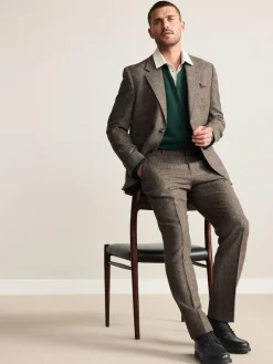 Next Tailored Fit Signature Abraham Moon 100% British Wool Donegal Suit Jacket^ Blazers & Formal Jackets|Suits & Tuxedos