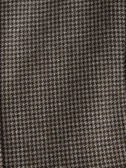 Online Next Brown Tailored Fit Wool Blend Puppy Tooth Texture Suit Jacket