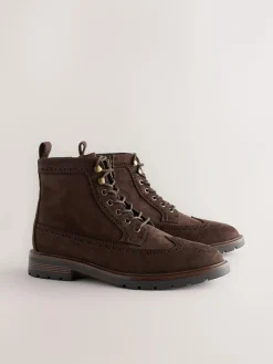 Sale Next Brown Tall Brogue Boots
