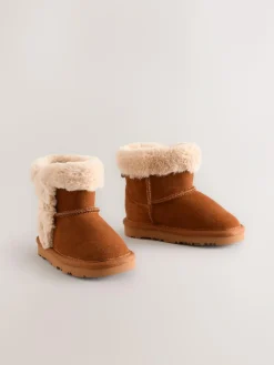 Best Next Tall Suede Pull On Boots Brown