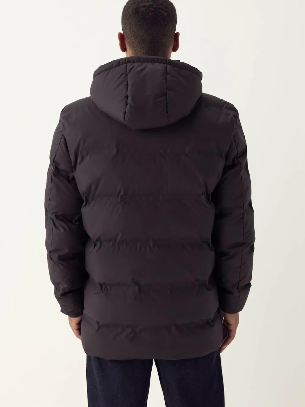 Discount Next ThermoGen Shower Resistant Rubbersied Puffer Coat Brown