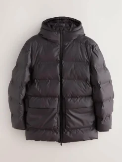 Discount Next ThermoGen Shower Resistant Rubbersied Puffer Coat Brown