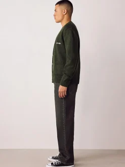 Next Brown Tint Straight Fit Vintage Wash Denim Jeans^ Jeans|Jeans