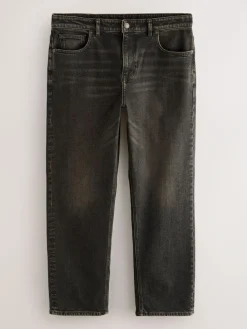 Next Brown Tint Straight Fit Vintage Wash Denim Jeans^ Jeans|Jeans