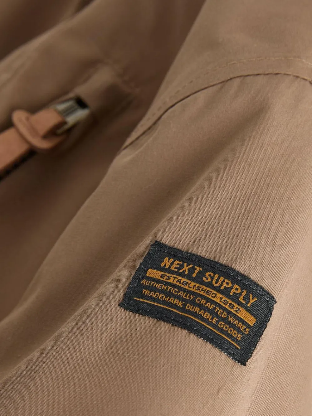 New Next Brown Waterproof Borg Lined Parka Coat (3mths-7yrs)