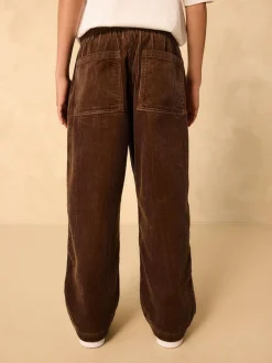 Online Next Wide Fit Corduroy Pull On Trousers (3-16yrs) Brown